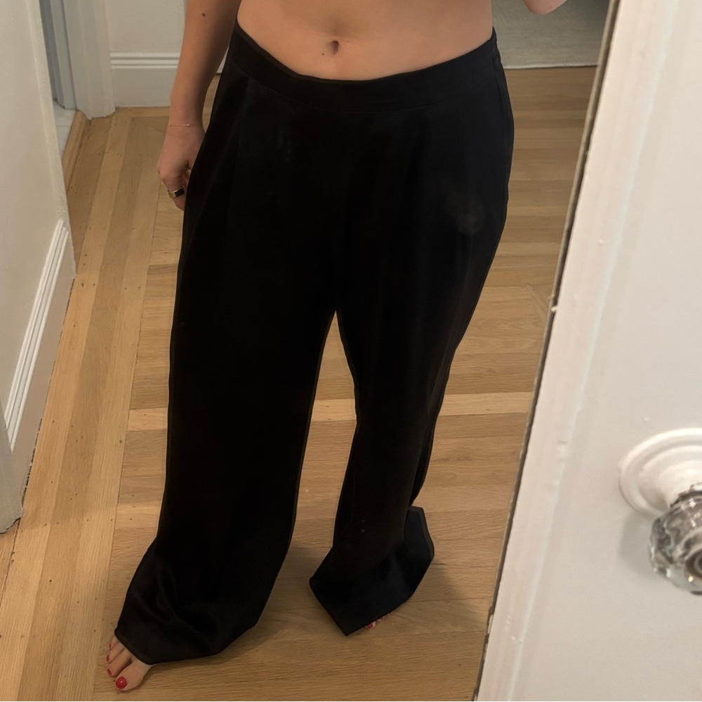 Velvet by Graham Black Silk Trouser